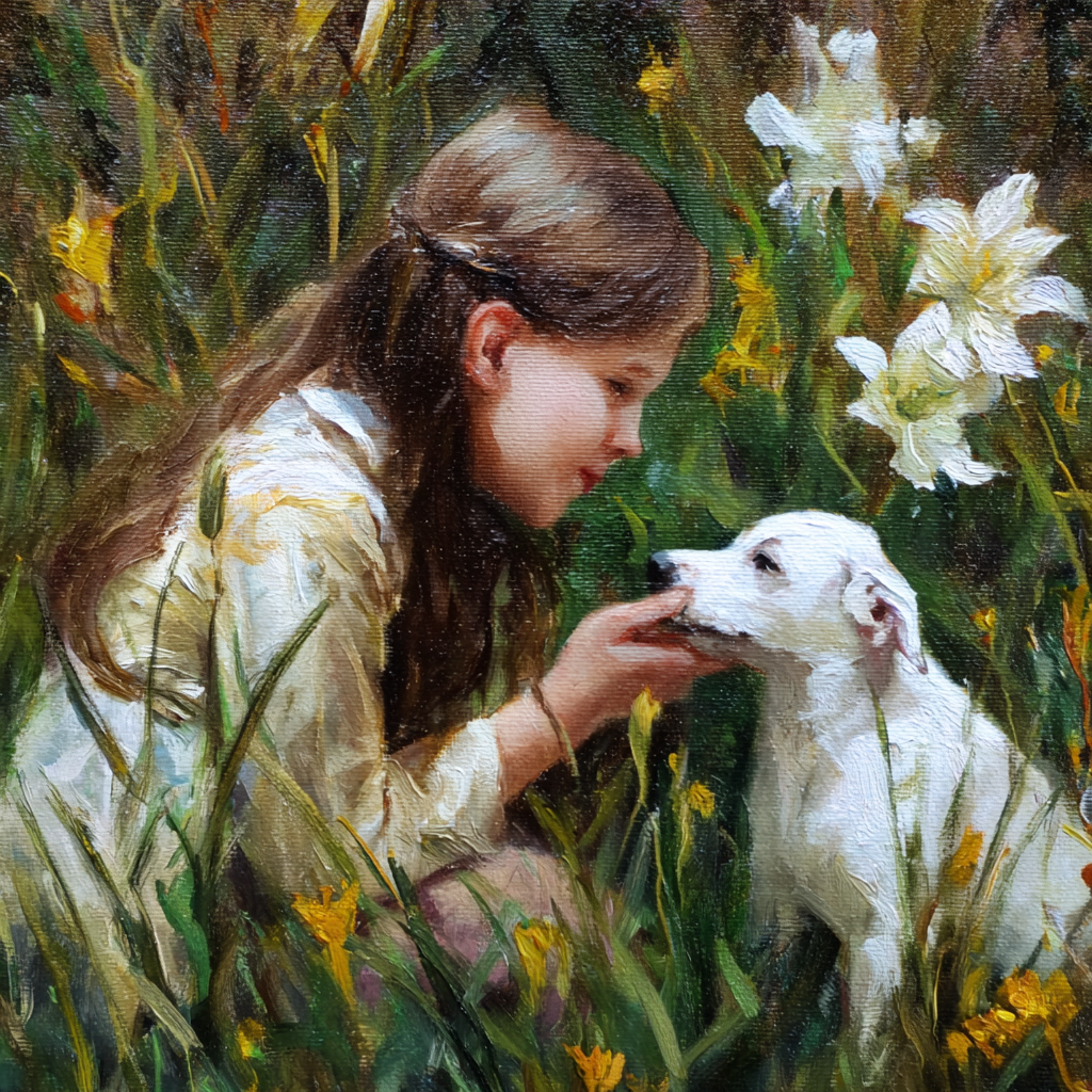 garden_print_house_one_girl_playing_with_a_dog_in_the_garden_am_c7af6861-3ad7-4d28-b3d0-f9b2bb0325b6