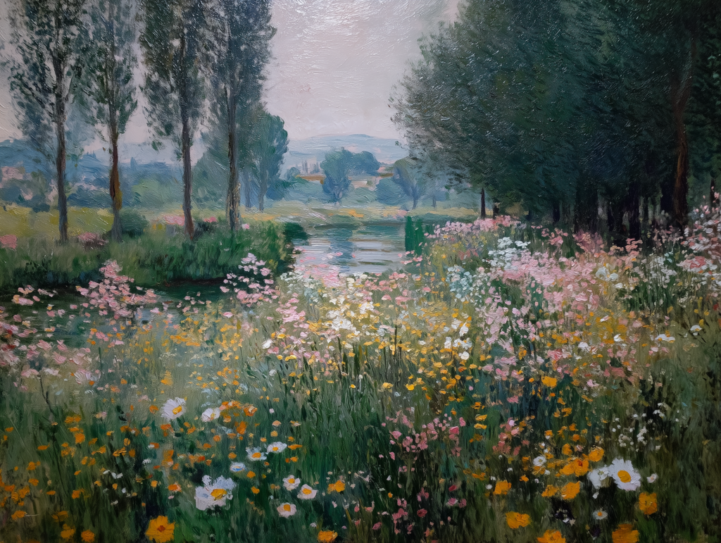 shellshocked_A_painting_in_the_style_of_Claude_Monet_depicting__d76294a5-de1b-445d-a4af-55e6bc71ed5a